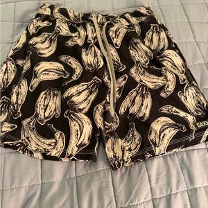 Saxx Oh Buoy 2N1 Volley 7” shorts banana print mens small
